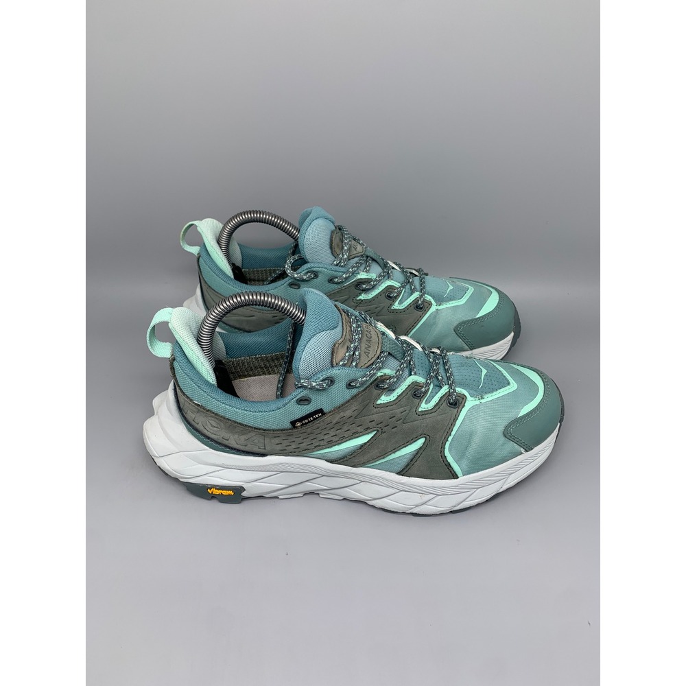 Hoka One Anacapa Low GTX Teal Gray Hiking Shoes 1119373 TMRC Women's Sz 7.5